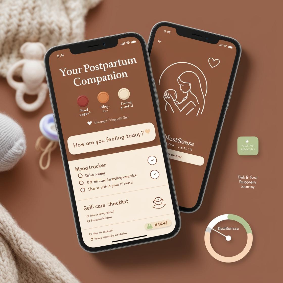 Mother using NestSense